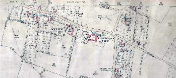 The northern part of the village in 1880
